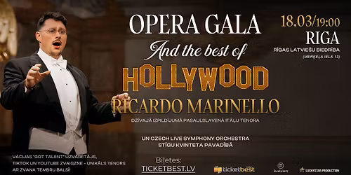RICARDO MARINELLO \u2013 Operas gal\u0101 un Holivudas lab\u0101k\u0101s melodijas