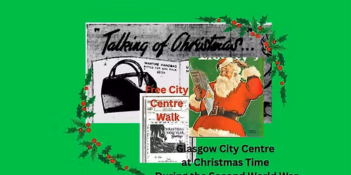 Glasgow City Centre at Christmas Time During the Second World War