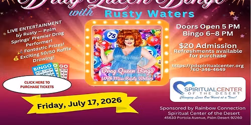 Drag Queen Bingo with Rusty Waters