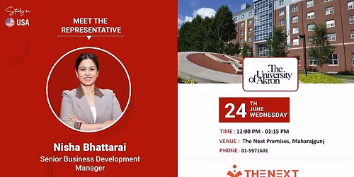 Meet Nisha Bhattarai (Representative) - Explore courses, scholarships & admission requirements.