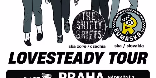 Los Fastidios (it) ska\/rocksteady, Rumaska (sk) ska a The Shifty Grifts (cz) ska\/core v Subzero