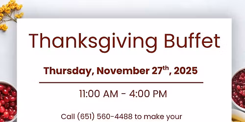 Thanksgiving Buffet at The Lost Dutchman