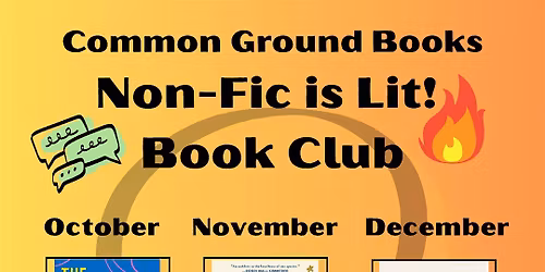 CGB Non-Fic is Lit! Book Club- December