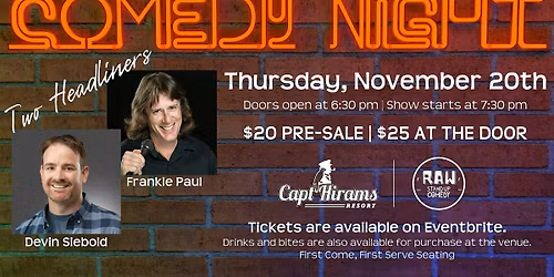 Comedy Night at Capt Hirams Resort