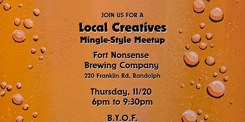 Local Creatives Mingle-Style Meetup