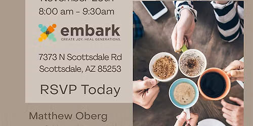 Coffee & Conversations at Embark Behavioral Health \u2013 Scottsdale