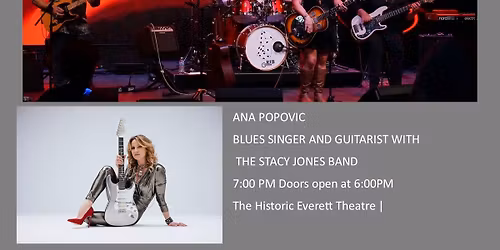 ANA POPOVIC BLUES SINGER AND GUITARIST WITH THE STACY JONES BAND