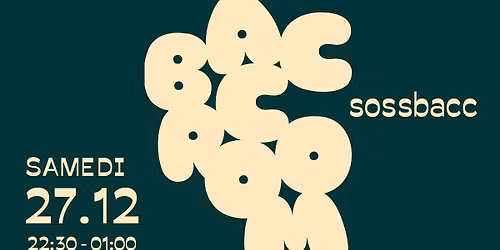 BACCROOM \/\/ SAMEDI 27 D\u00c9CEMBRE \/\/ DURANGO CAF\u00c9