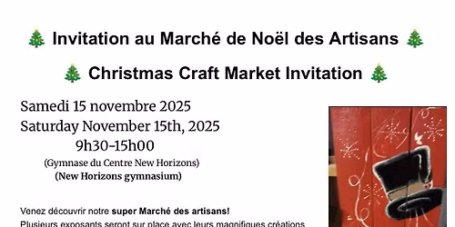 Christmas craft market \/ march\u00e9 de noel