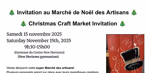 Christmas craft market \/ march\u00e9 de noel