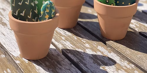 Crafternoons - Painted Cactus Rocks