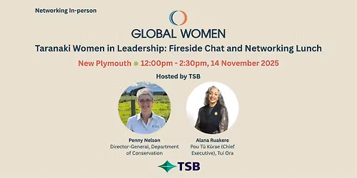 Taranaki Women in Leadership Event: Fireside Chat and Networking Lunch