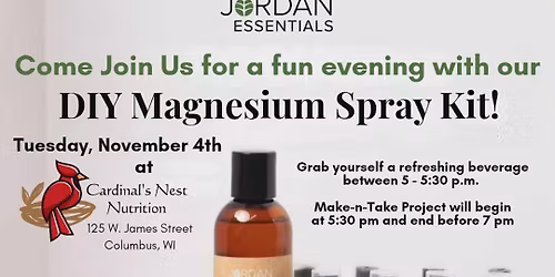 Make-n-Take Magnesium Spray by Jordan Essentials