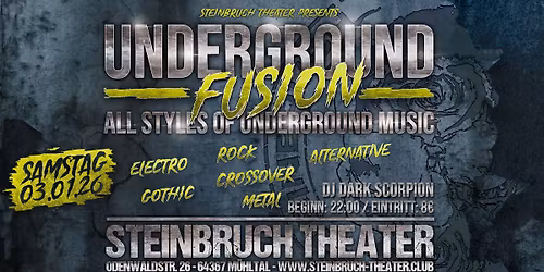 Underground FUSION : All Styles Of Undergroud Music mit DJ Dark Scorpion