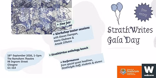 StrathWrites Gala Day: MFA Launch, Literary Readings, Zine Fair & Workshops