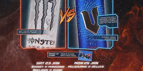 ENERGY DRINK EMO NIGHT ADELAIDE