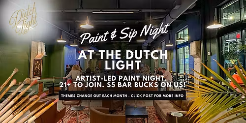 Halloween Paint & Sip at The Dutch Light Cocktail Bar (21+)