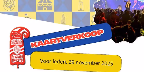 Kaartverkoop leden \u2013 Carnaval 2026