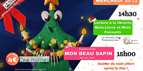 S\u00e9ance "Mon beau sapin" avec lecture et go\u00fbter de no\u00ebl