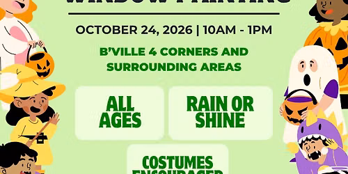 Annual Baldwinsville Halloween Window Painting