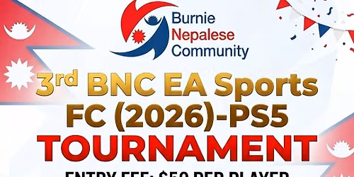 3rd Annual BNC ES SPORTS FC (Formerly FIFA) 2026 Tournament on PS5