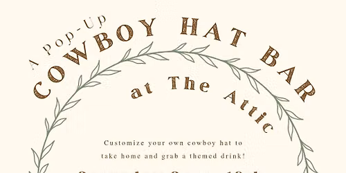 Pop-Up Cowboy Hat Bar