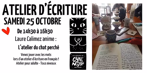L\u2019atelier du chat perch\u00e9 (octobre)