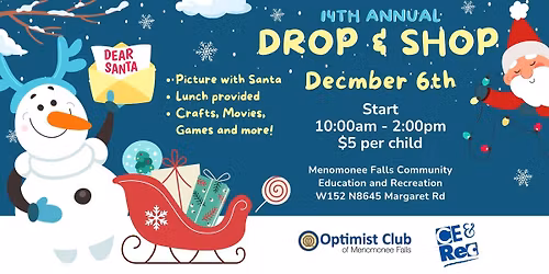 Optimist Club Parent Holiday Drop & Shop