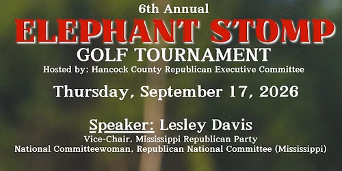 6th Annual Elephant Stomp Golf Tournament