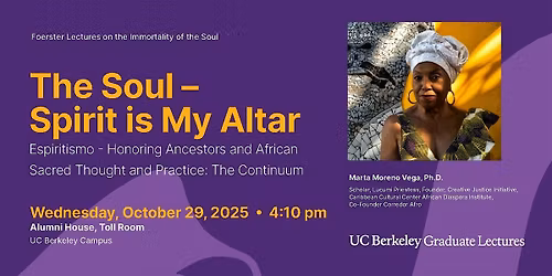 UC Berkeley Foerster Lecture with Marta Moreno Vega