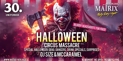 CIRCUS MASSACRE - HALLOWEEN KICK OFF!