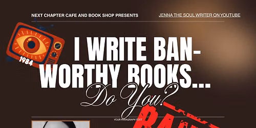 Jenna O\u2019Malley Workshop: I WRITE BAN-WORTHY BOOKS\u2026 DO YOU?