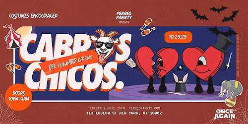 Cabros Chicos - Haunted Circus | Latin Halloween Dance Party in NYC (18+)