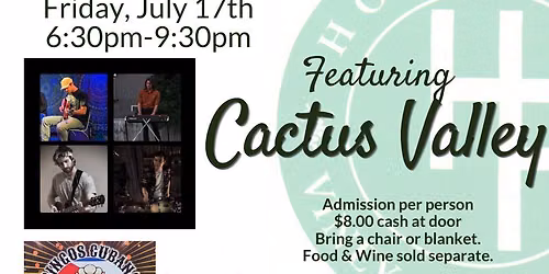 Summertime Music Series Featuring Cactus Valley