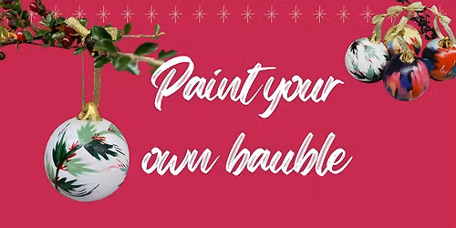 Make & Mingle- Winter -Ceramic bauble painting
