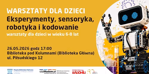 Warsztaty dla dzieci - Eksperymenty, sensoryka, robotyka i kodowanie