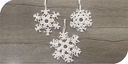Macram\u00e9 Snowflake Ornament Workshop