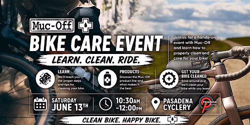 Muc- Off Event: Learn how to properly clean your bike!
