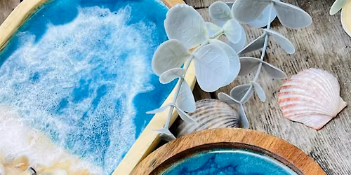Ocean Resin Wood Trays - Event for Sapphic St. Pete