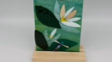 01\/11\/26 - Fused Glass Dragonfly\/Lily Pad at Zada Maes