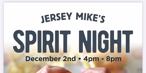 Jersey Mike's Spirit Night - 50% of sales going to BPMA!