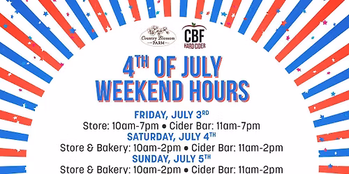 4th of July Weekend at Country Blossom Farm!