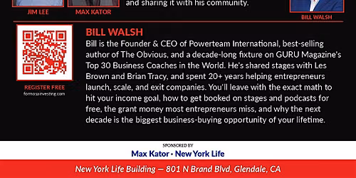 CEO Summit & Networking Night with Bill Walsh