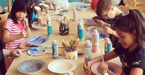 Kids Night Out: Dinner, A Movie & Pottery Painting! Drop-Off Event--Parents enjoy the night