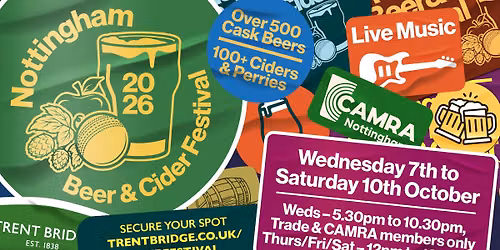 Nottingham Beer & Cider Festival - 8th October