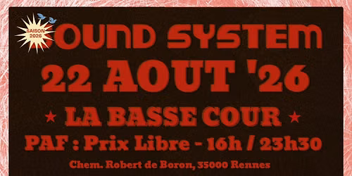 Ruff A Dub | DJ SET & SOUND SYSTEM | La Basse Cour