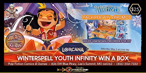 Lorcana Winterspell Youth Infinity Win A Box Tournament