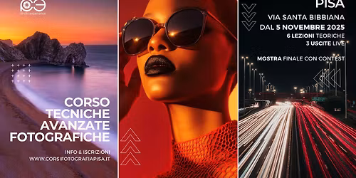 \ud83d\udcf8 CORSO DI TECNICHE AVANZATE DI FOTOGRAFIA