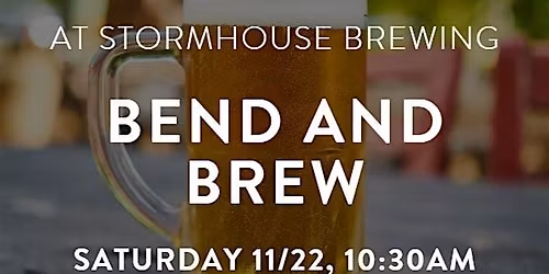 Bend and Brew with Yogasix Palm Beach Gardens and Stormhouse Brewing