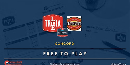 Weekly Live Trivia Nights at Craven Wings - Concord